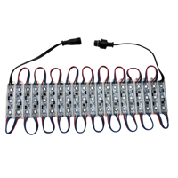 20pcs/string DC12V WS2811 smart LED RGB full color pixel module,IP68,0.72W;with xConnect/13.5mm pigtail