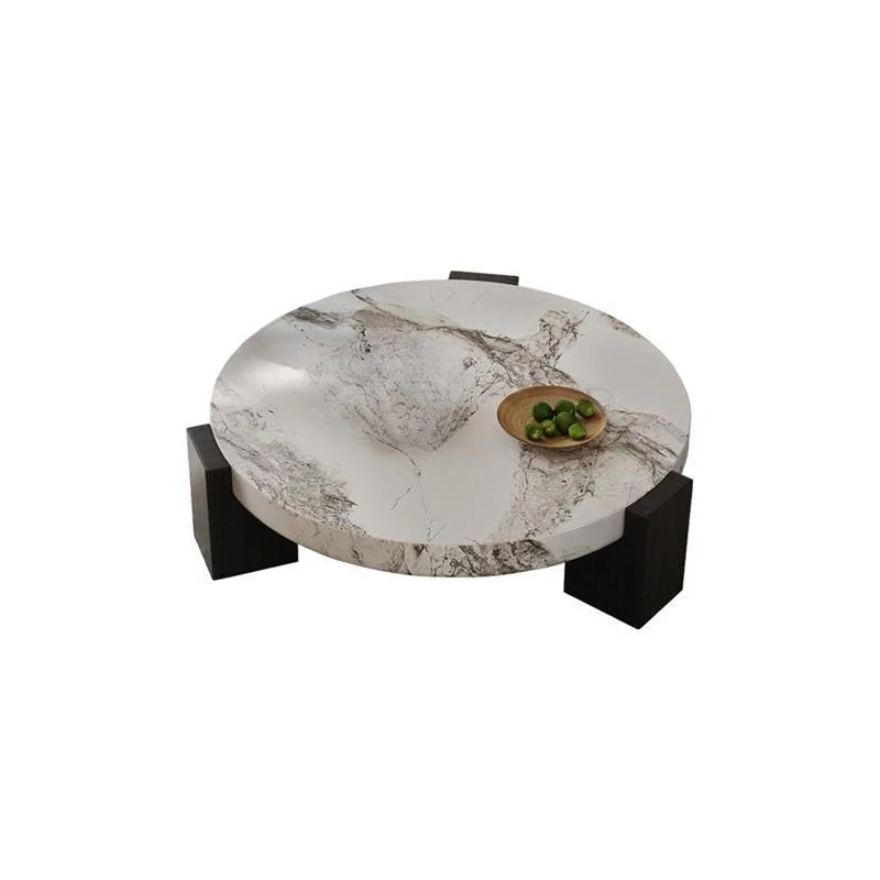 Minimalist new coffee table, living room home marble, light luxury in both large and small round shapes