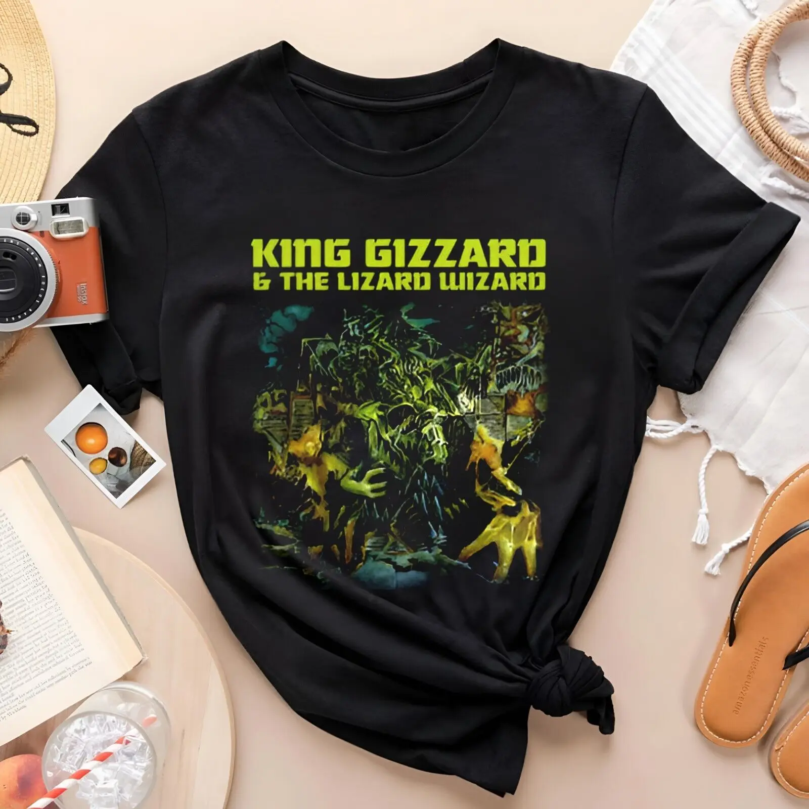 

New King Gizzard And The Lizard Wizard Cotton Black All Size T-Shirt P966