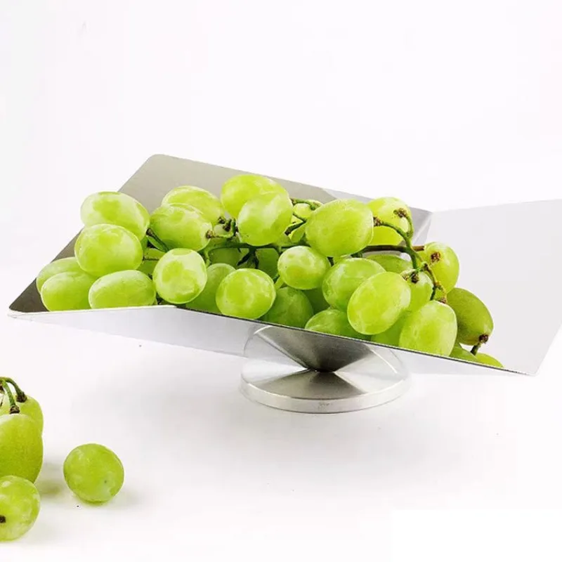 

Modern simple and creative stainless steel fruit plate model room coffee table entrance desktop storage home ornament