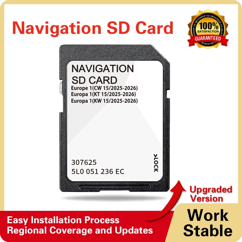 

32GB Navigation for Skoda Octavia Superb Rapid 2015-2020 Car MIB2 Gen2 GPS SD Card 2025-2026 Sat Nav 5L0051236EC