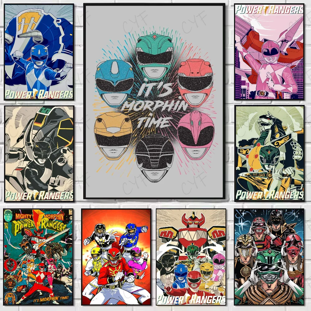 America P-Power Movie R-Ranger Poster, hochwertige Wandkunst für Zuhause, Büro, Schlafzimmer, Wohnzimmer, Flur, Bar, perfekte Geschenkidee