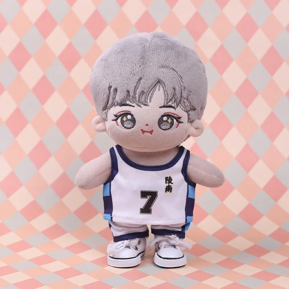 Sport Uniform Doll Basketball Outfit Anime T-Shirt Plush Doll Sports Clothes Blue Pant 20cm Cotton Doll Clothes