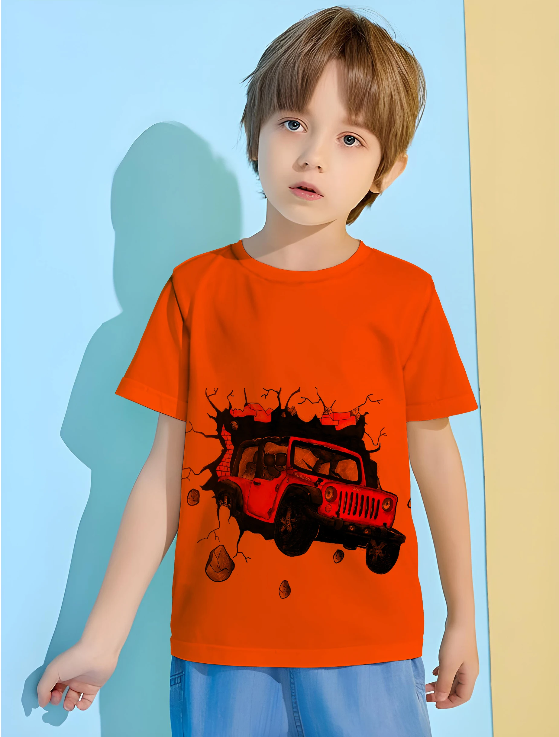 

Cartoon Car Kids Summer Clothes T-shirt for a Boy T-shirt Children Top Shirts Clothing for Boys Tops T-shirty Children's Blouse