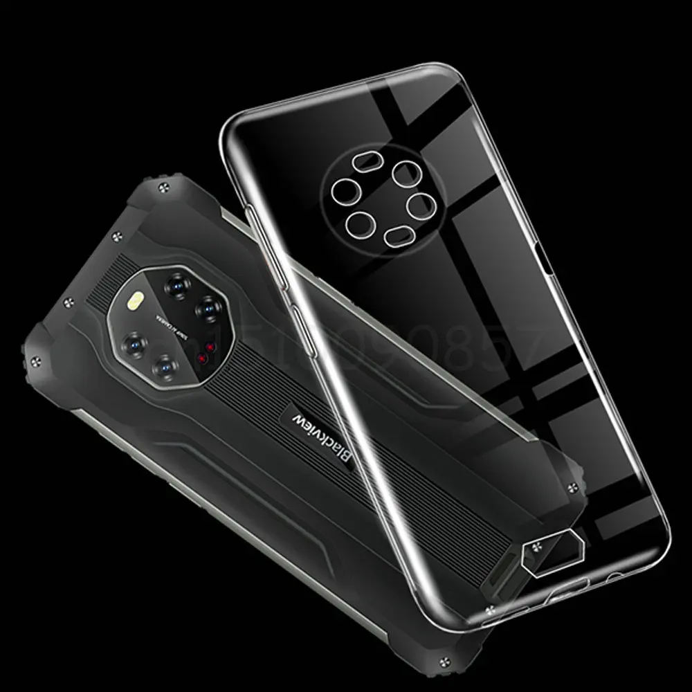 Transparent Phone Case for Blackview BV8800 Funda Camera Protection Soft Black TPU Case For Black view BV8800 Pro BV8800 Cover