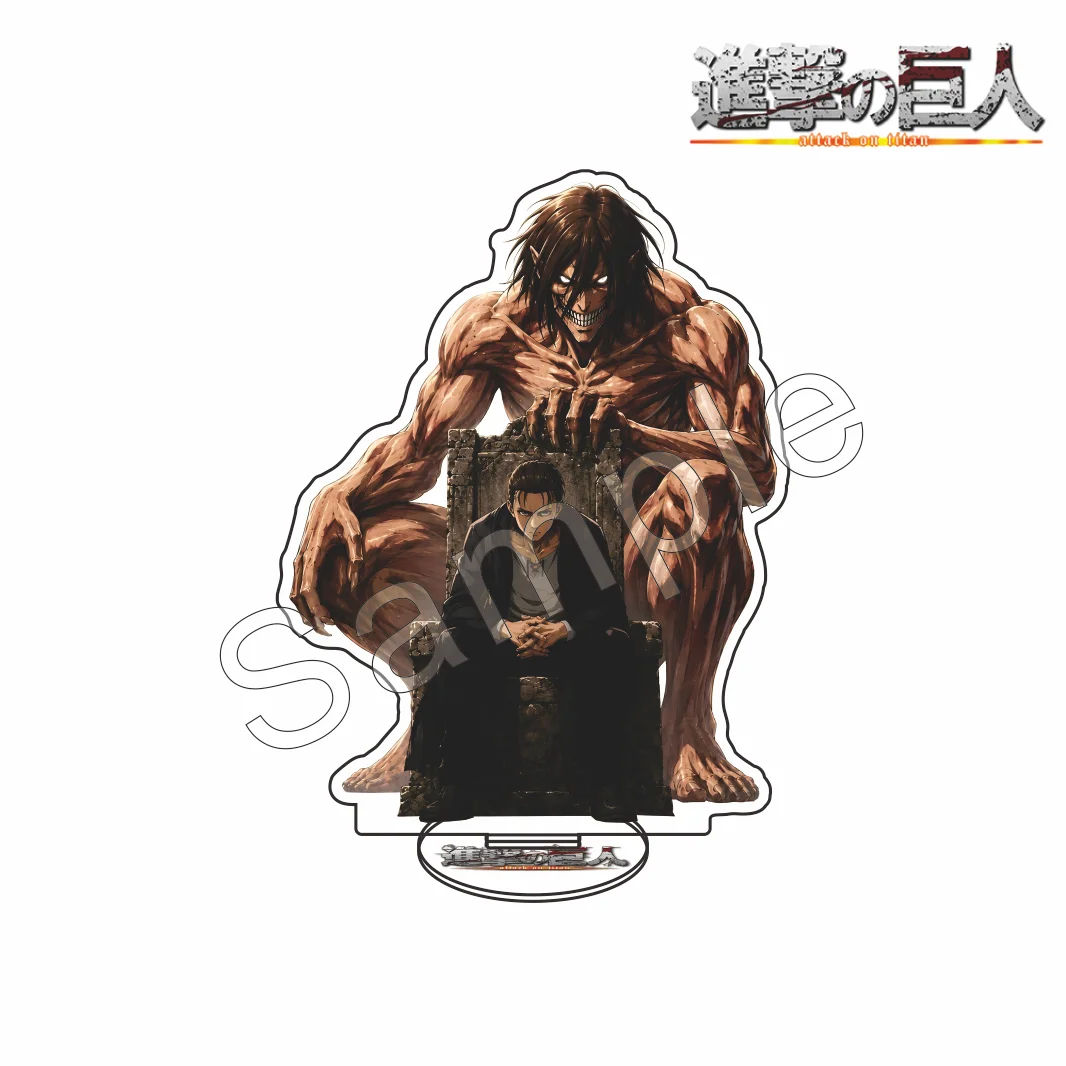 Attack On Titan Series 2026 New Arrival Acrylic Stand Eren Annie Erwin Throne‑Theme Titan Character Desktop Collectible Keychain