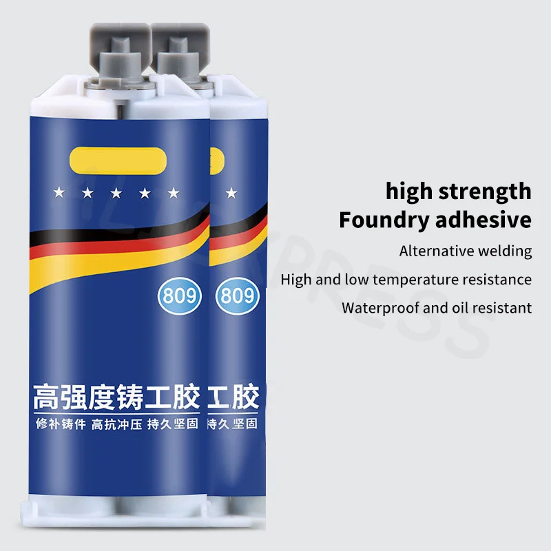 Dependable Heat-Resistant AB Caster Glue 50/100ml Metal Repair Agent Cold Weld