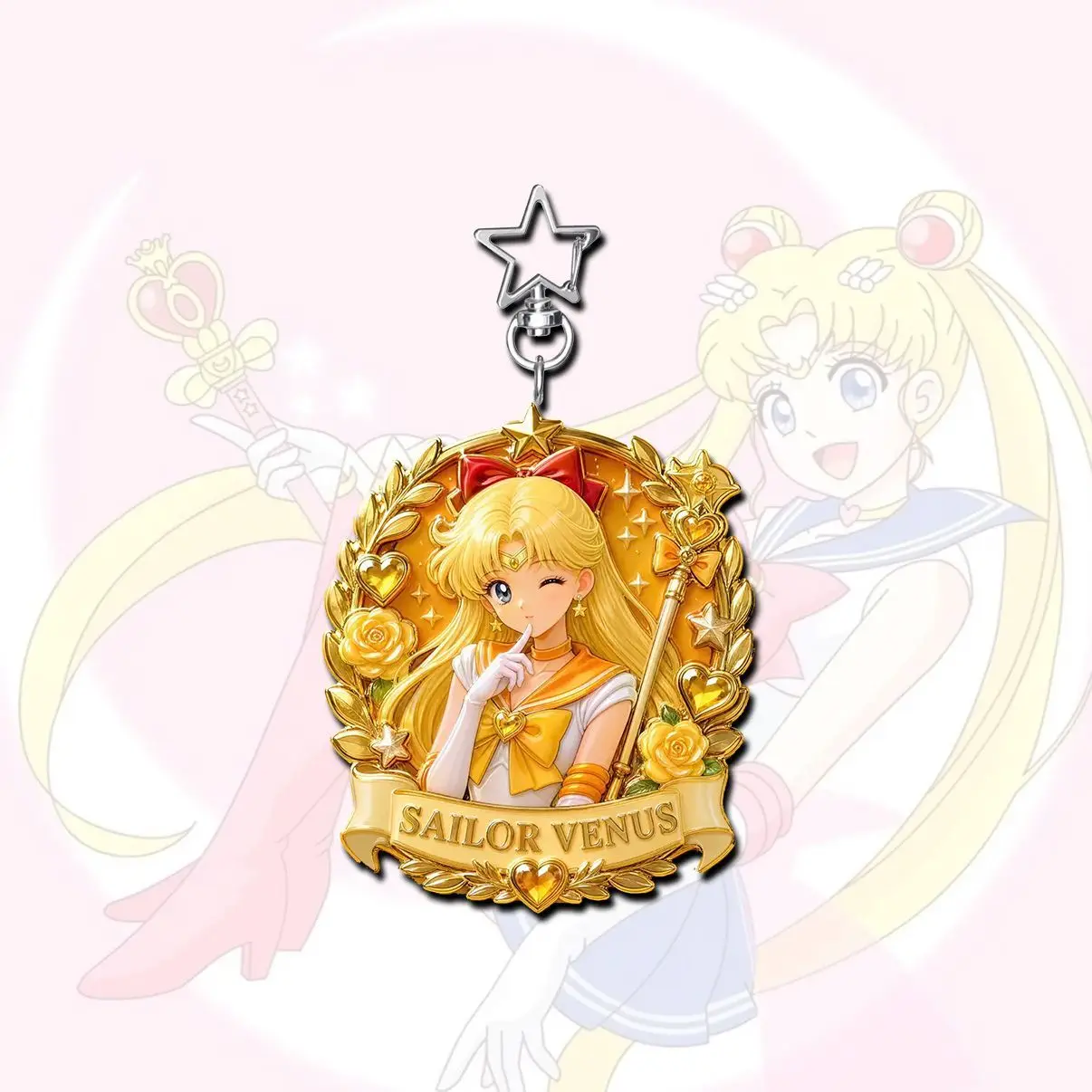Sailor Moon Keychain Acrylic Cartoon Anime Student Bag Pendant Festival Gift for Friends view 6