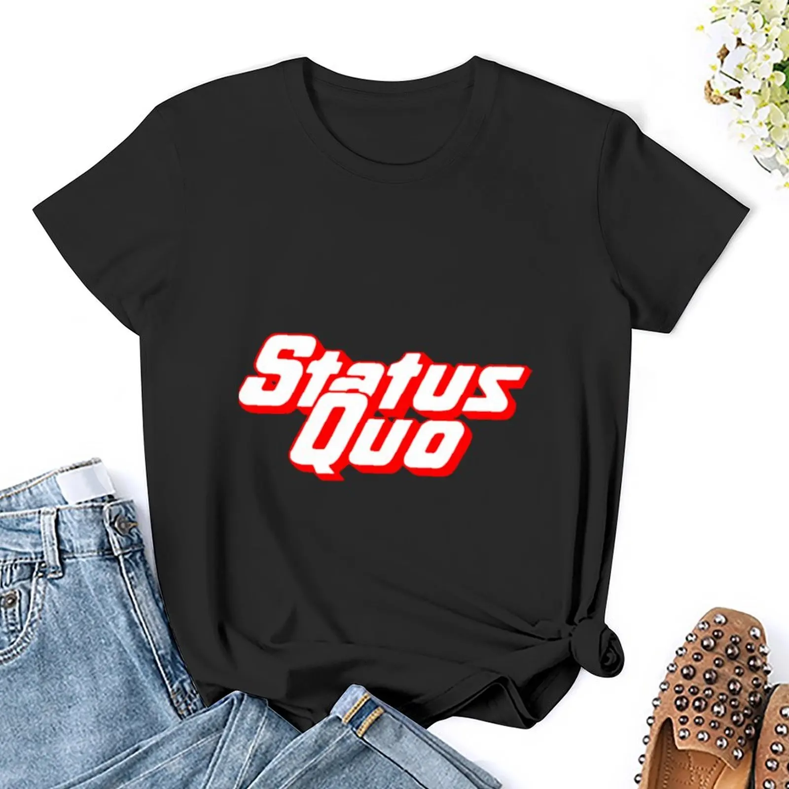 Camiseta vintage para mujer, ropa kawaii, ropa de statu-quos