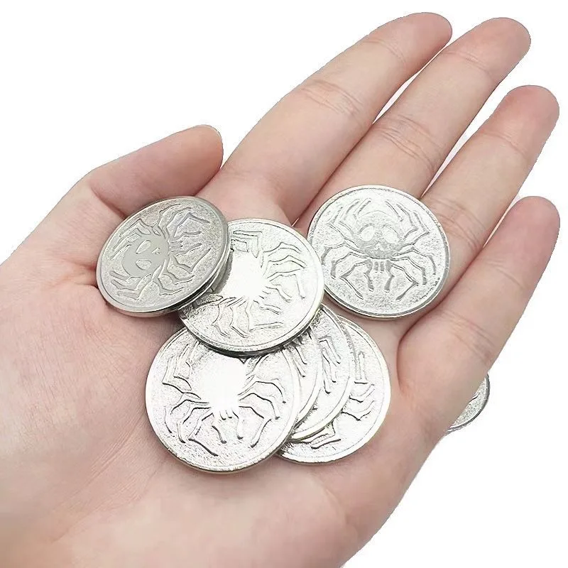 Colección de monedas de araña de la gira fantasma de cazador a tiempo completo, arte de Anime envolvente, serie de monedas conmemorativas físicas, juguete, regalos de recuerdo