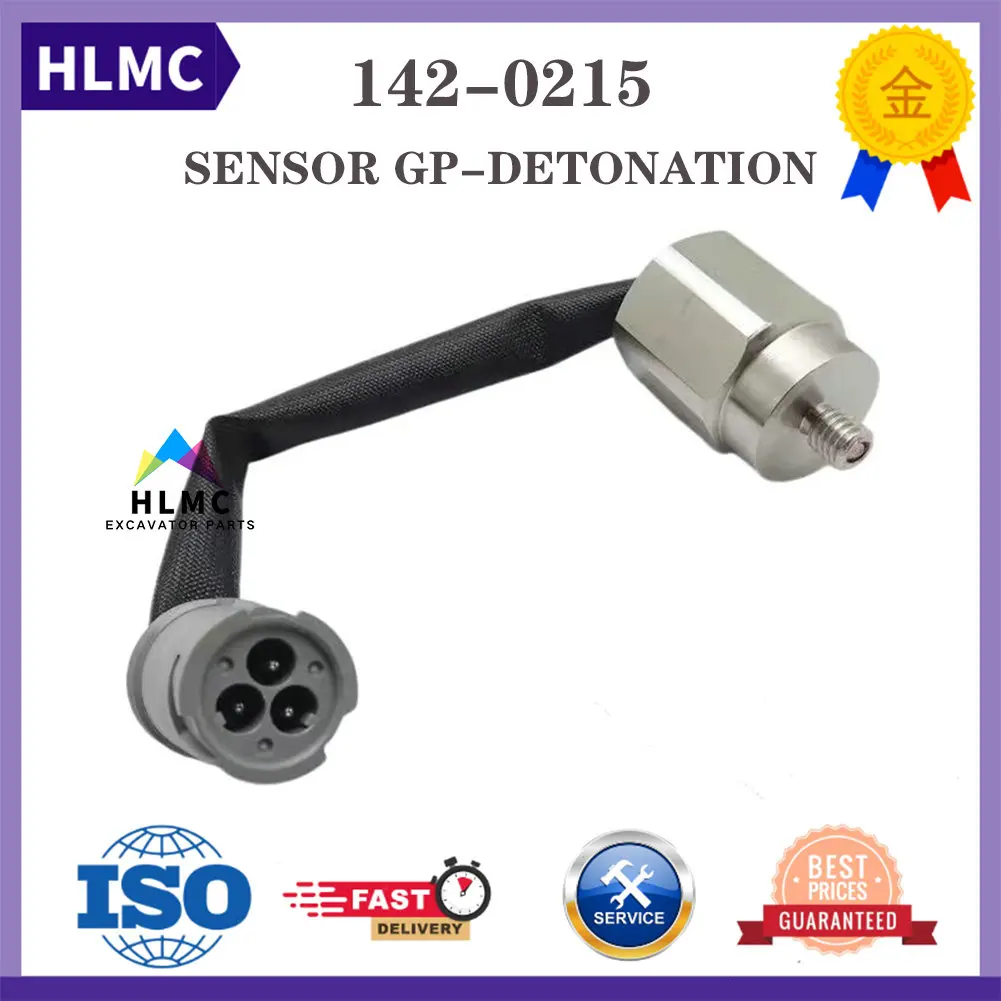Construction Machinery Parts 142-0215 Knock Sensor 574-8674 for G3508 G3516B G3520B Deflagration Sensor