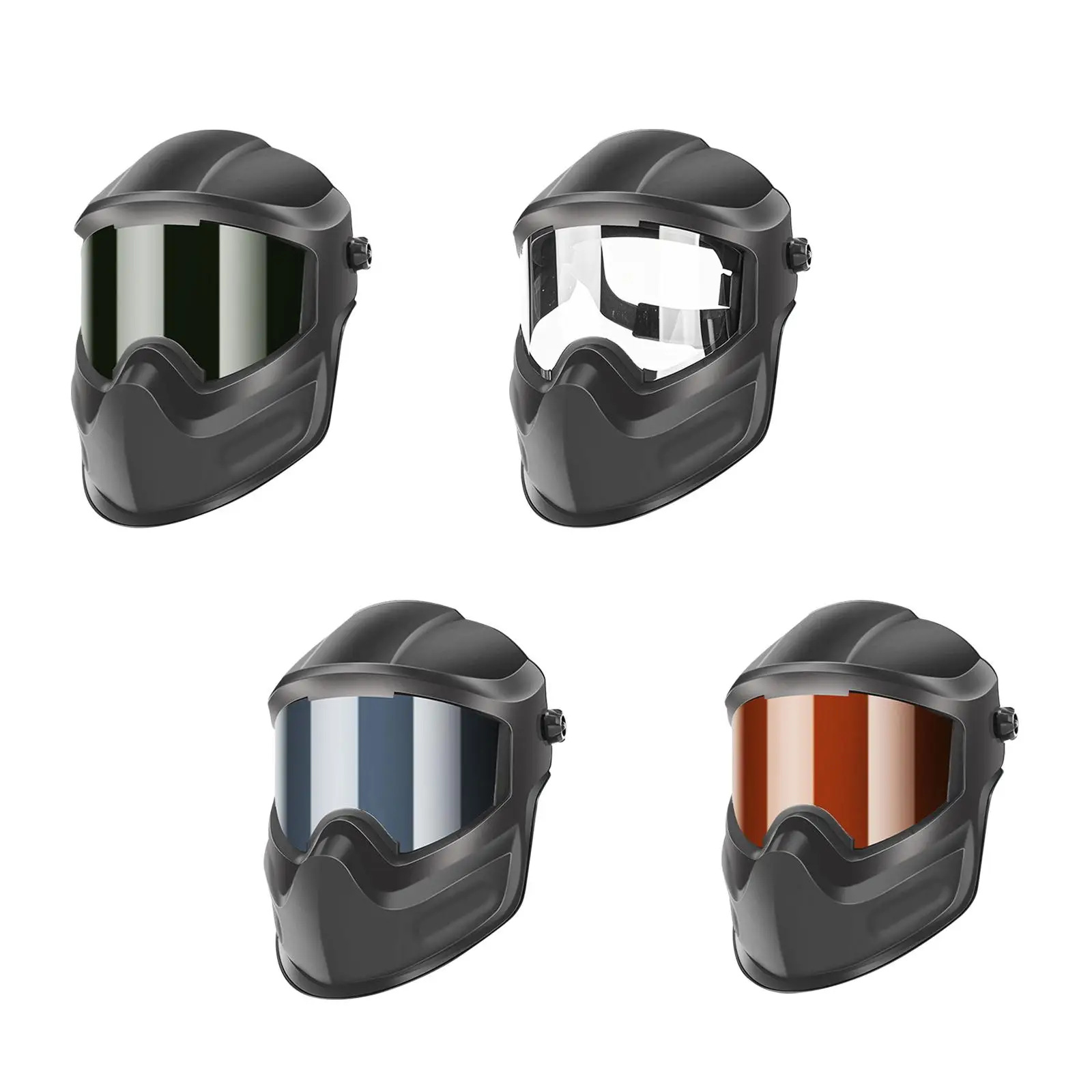 Hamlet de soldadura ajustable resistente a impactos equipo de protección cómodo cara ligera vista grande protección completa