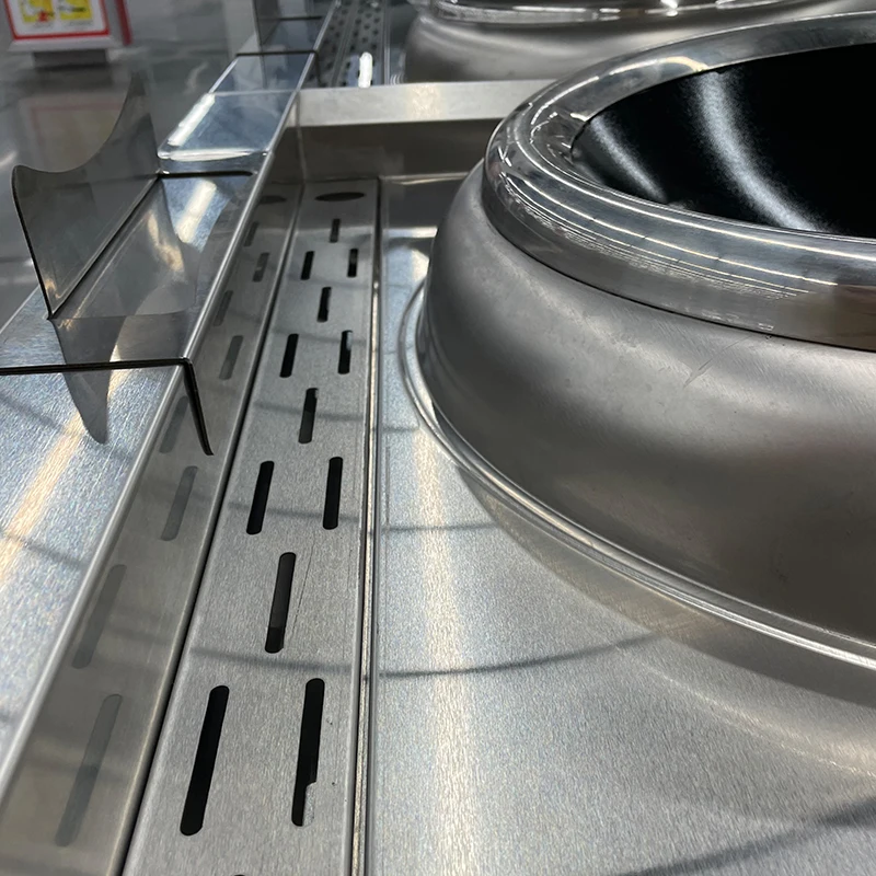 Cocina de inducción comercial TLF con estufa eléctrica Vertical grande de acero inoxidable para cocinar Wok