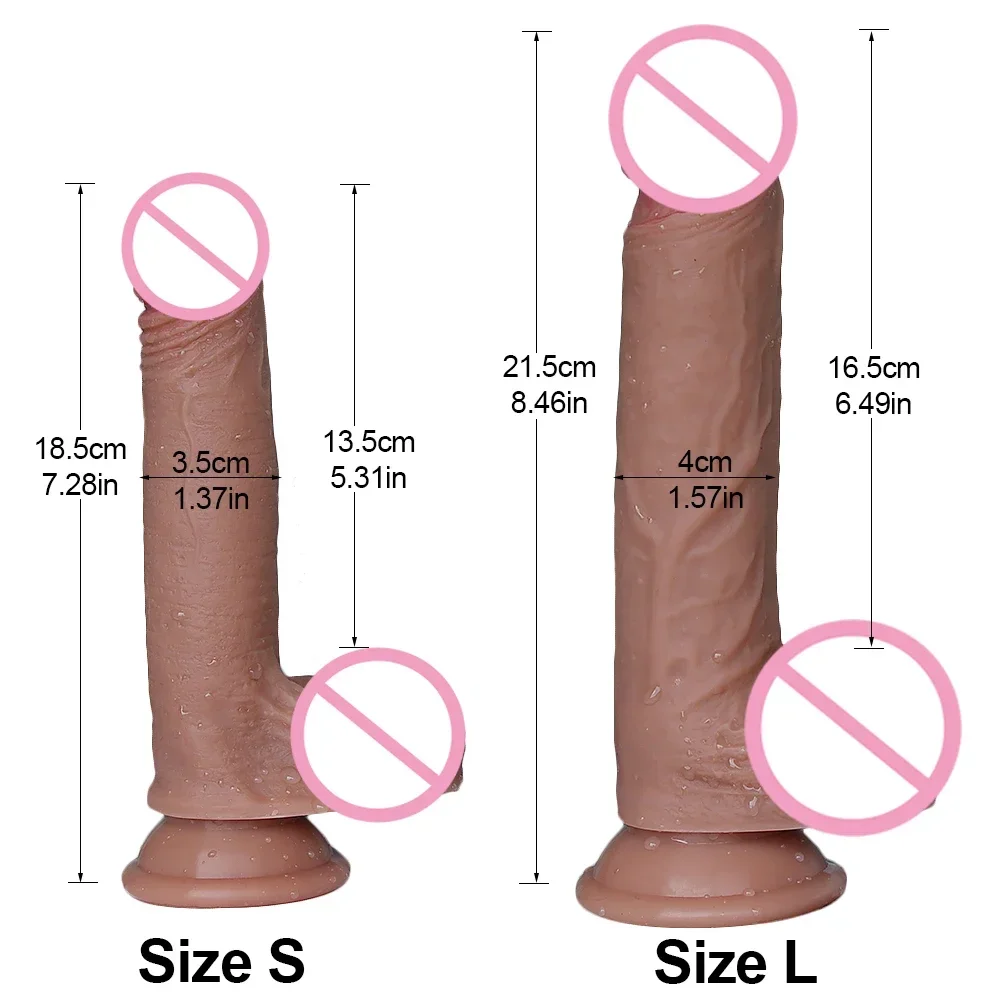 Huge Realistic Dildo Skin feeling Phallus soft Big vibrator Penis With Suction Cup Sex Toy for Woman Strapon Female Masturbation