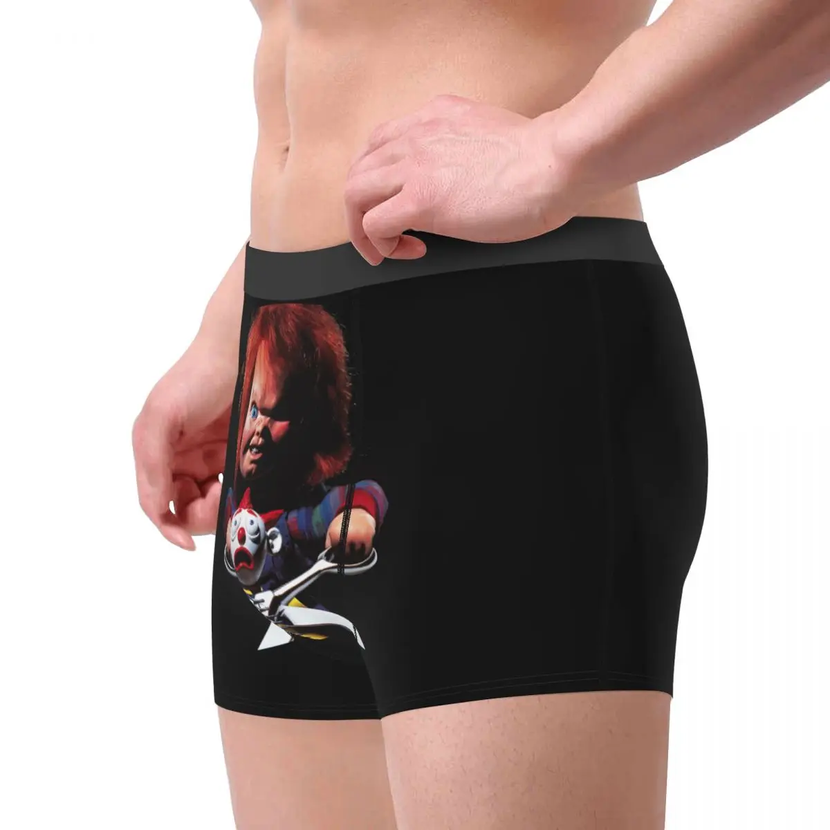 Child's Play Chucky Men's Underwear Horror Movie Gothic Boxer Shorts Panties Printed Breathable Underpants for Homme S-XXL