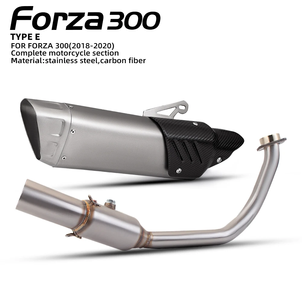 

For Forza 300 Froza 350 Slip-on Motorcycle Exhaust Muffler Headers Full Pipe Escape Moto for Forza 250
