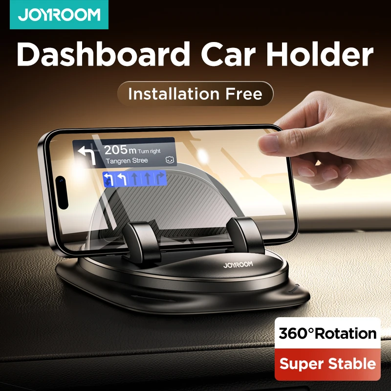 Joyroom Dashboard Car Phone Holder Universal Upgraded Reusable Silicone Phone Mount for Car Dash Anti-Slip Pad Mat Phone Holder