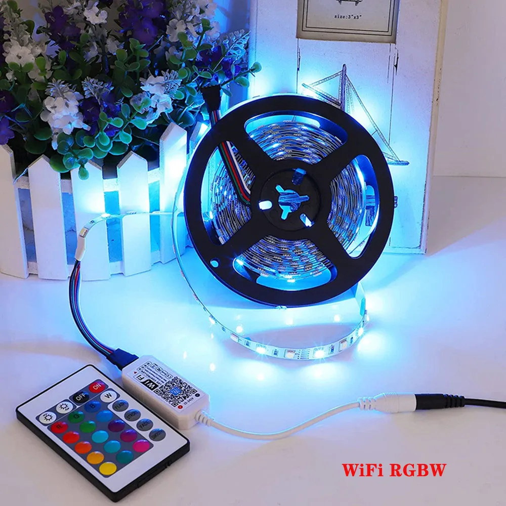 

DC5-24V RGBW Light Bar Wifi Bluetooth Controller IR Remote Dimmer Led Lights For Room 5050 2835 RGB Led Strip