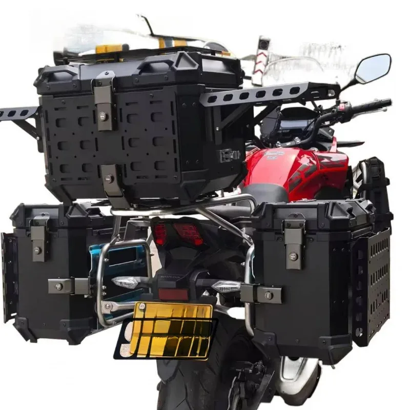 

Прочный многофункциональный кофр из алюминиевого сплава 45 л для мотоцикла, скутера, автомобиля