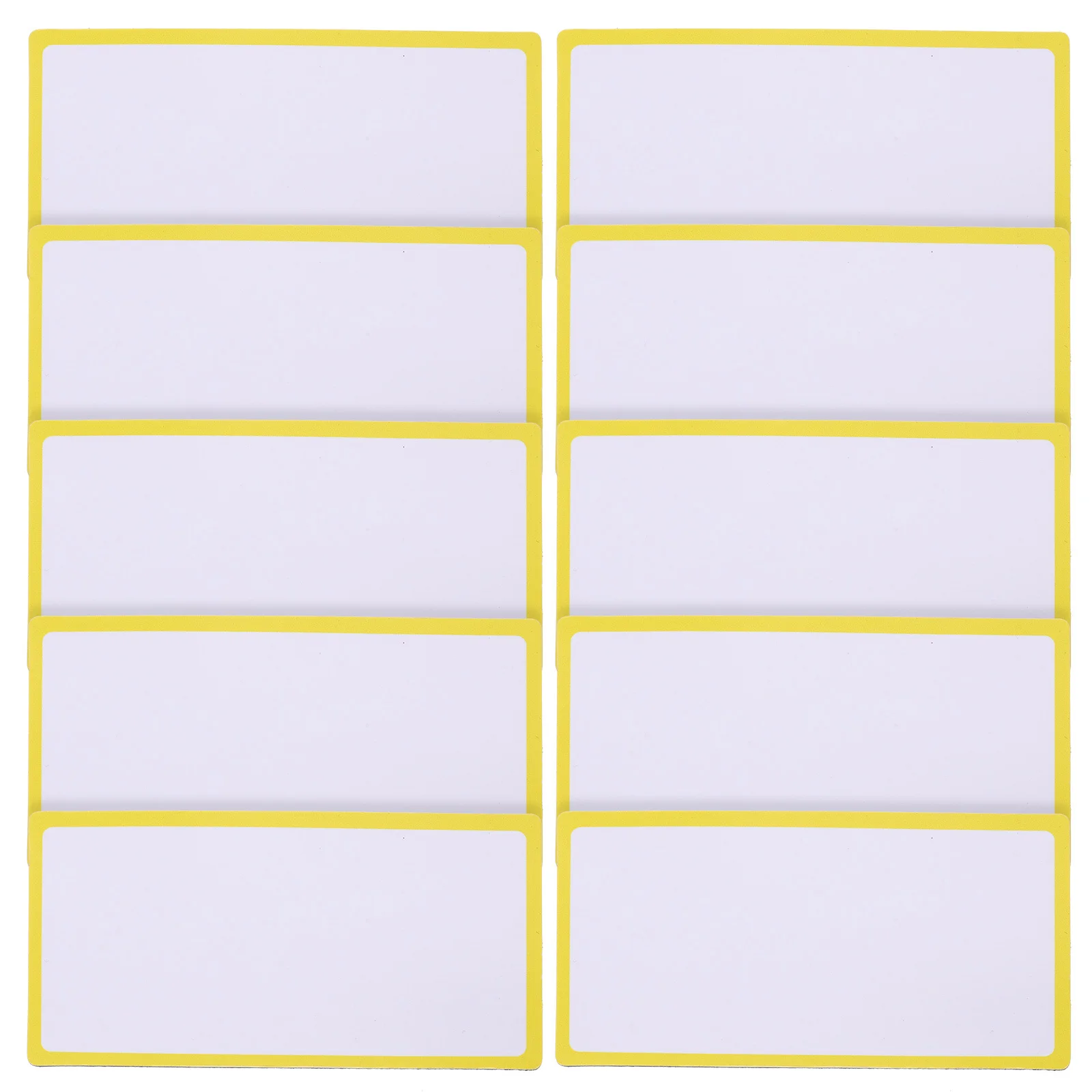 

10Pcs Magnetic Name Tags Reusable Dry Erase Labels Writable Nameplates for Household Office Classroom Whiteboard
