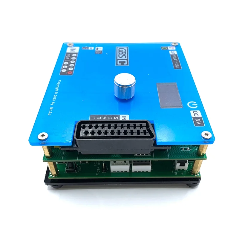 

AT12 GBSC Converter Metal Replace Converter Accessories GBSC RGBS VGA Scart Ypbpr Signal To VGA HD Upscalers