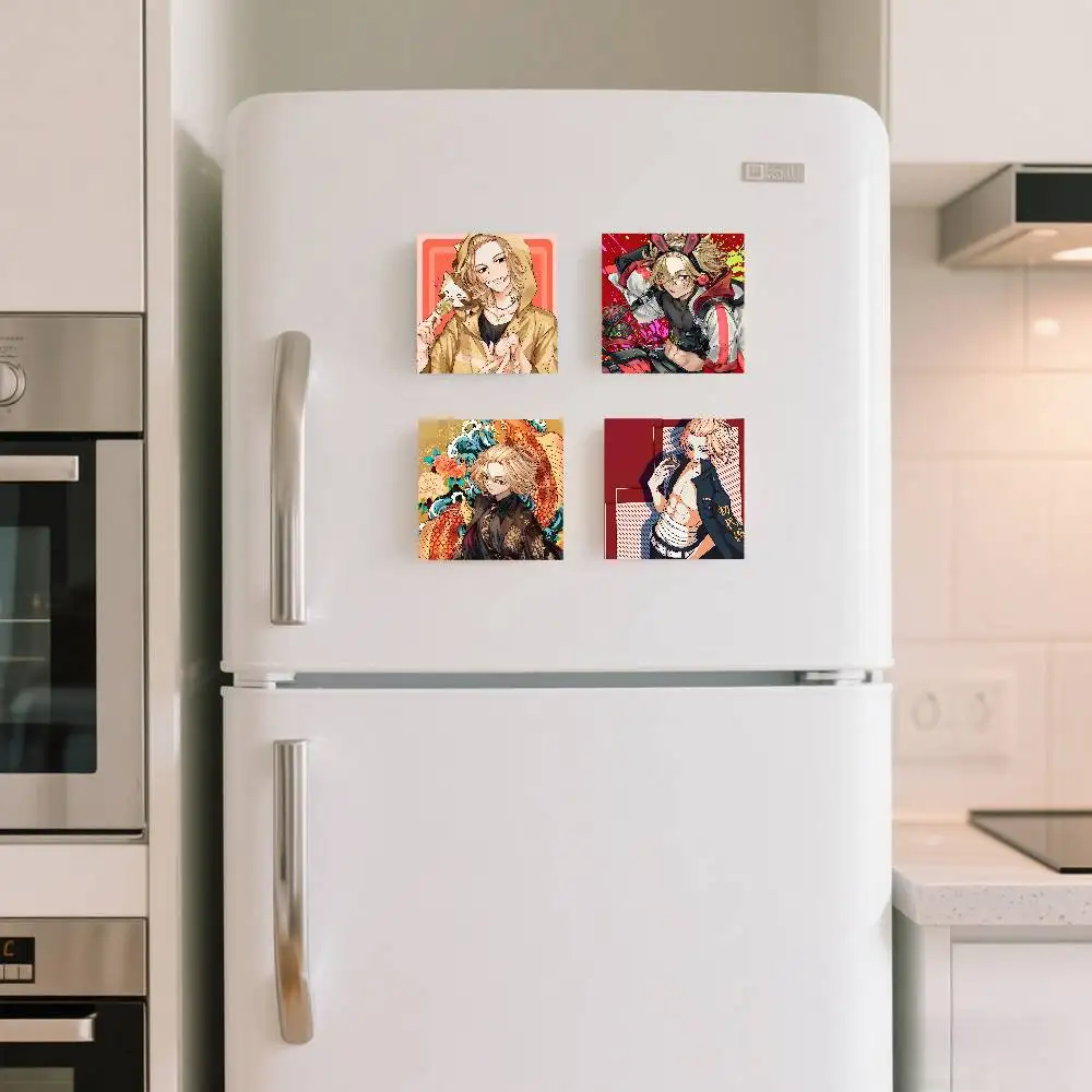 Manjiro Sano صورة شخصية مغناطيس الثلاجة مربع هدايا الزفاف الحرفية الديكور المغناطيسي #1