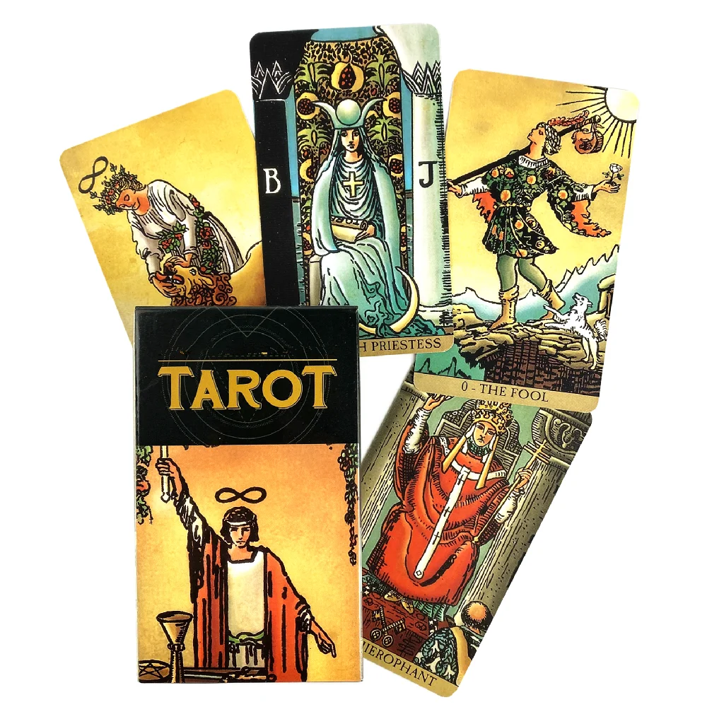 English Borderless Edition Rider Tarot Cards Friend Party Playing Board Game Oracle Deck