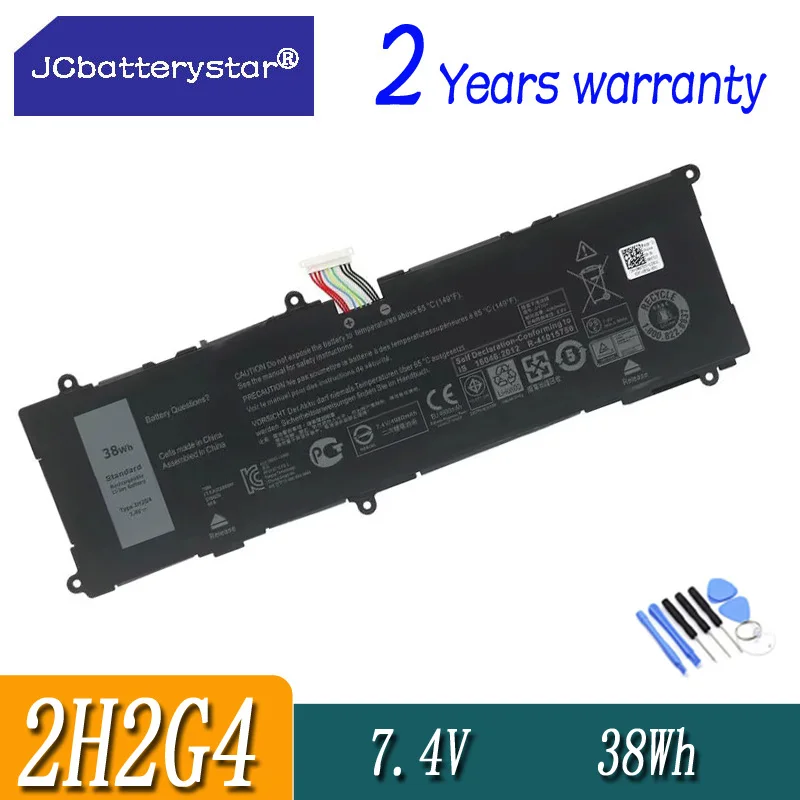 JC 2H2G4 Laptop Battery Replacement for Dell Venue 11 Pro 7140 Series Notebook HFRC3 21CP5/63/105 2217-2548 7.4V 38Wh 4980mAh