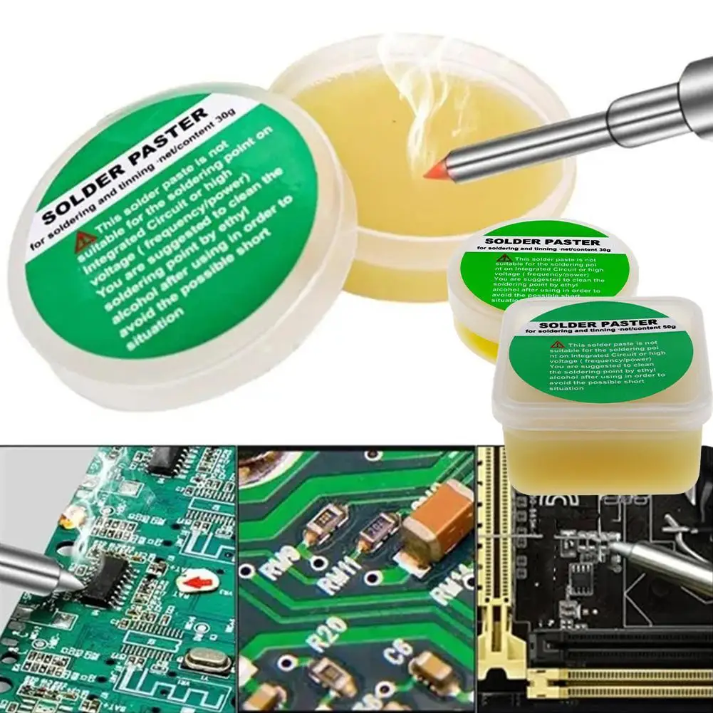 30g/50g Rosin Lead-free Environmentally Friendly Soldering Paste Flux Welding Circuit Board Electrical Parts Welding Repair Tool