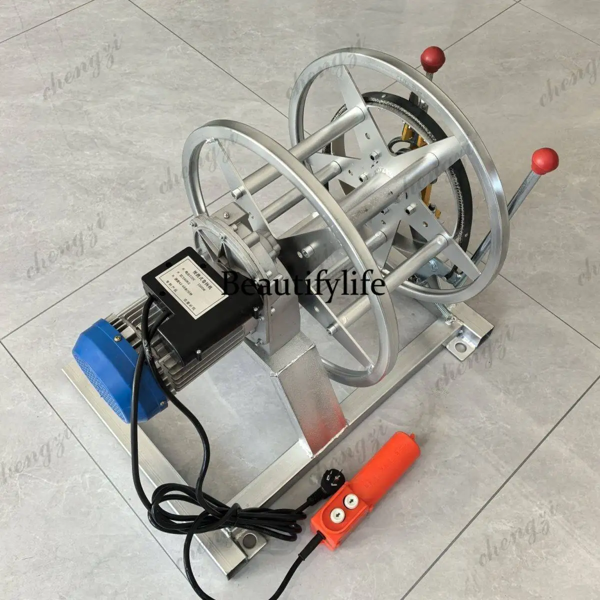 81 Manual small electric rope hoist, external wall hanging basket, wire rope decoration cable remote control
