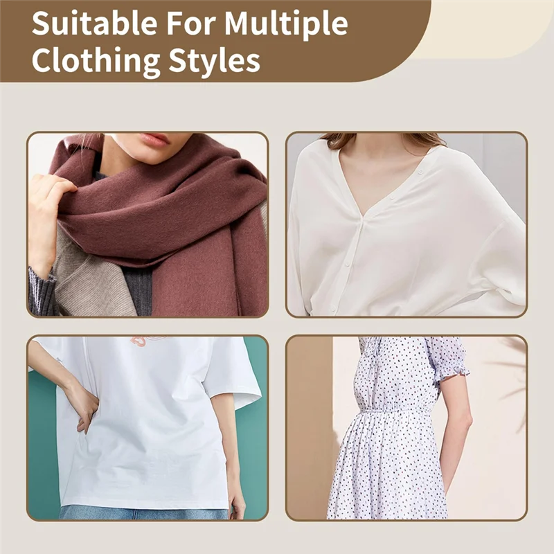 

M12K-Зажимы для одежды - Аксессуары для одежды для рубашек, платьев, юбок и шарфов, 18 колец (3 размера) + резинки