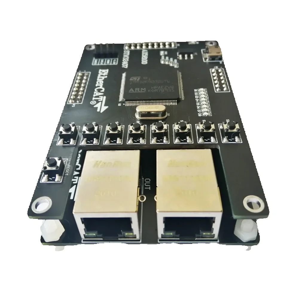 AX58100 Slave Station AX58100 Development Board EtherCAT Slave Station 16IO CIA402 SMT32407 STM32F407ZGT6+AX58100