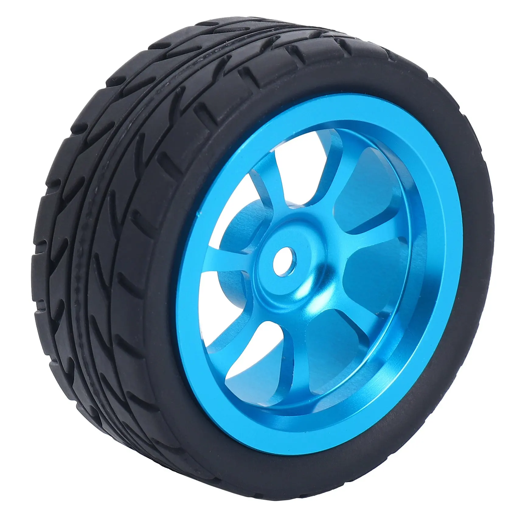 ABUM-65Mm Metal Wheel Rim + High Grip Rubber Tires Tyres For Wltoys 144001 A959 A959-B 124019 124018 RC Car Parts