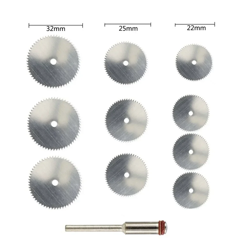 11PCS HSS Circular Saw Blade Cutting Disc Grinding Wheel Rotary Tool For Metal Cutter Wood Cutting Tool Disc Woodworking Tool