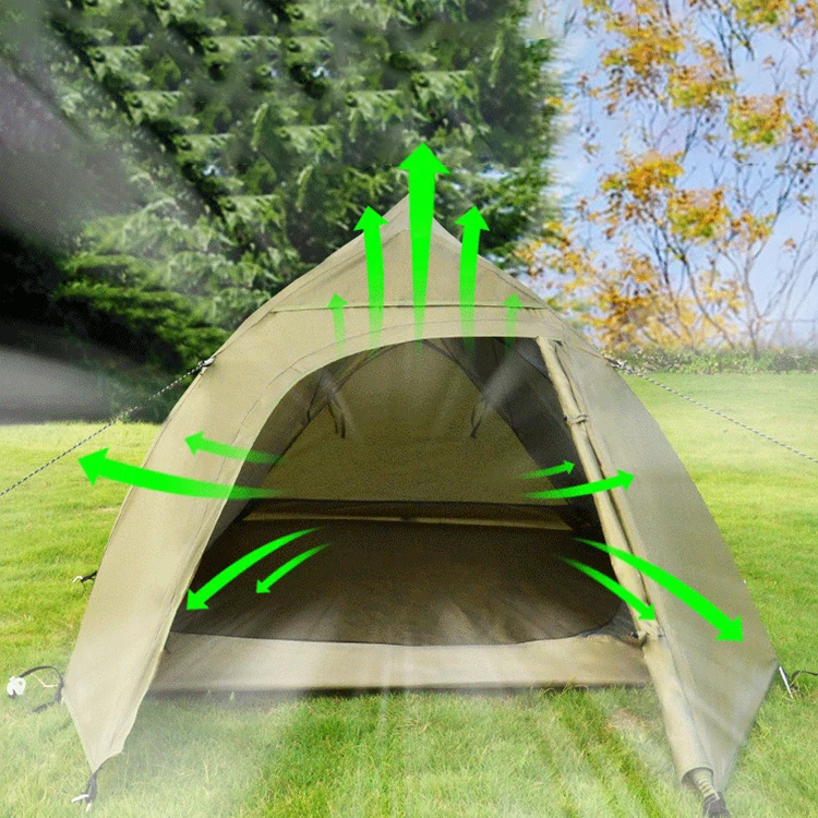 2 Persons Tent Double Layer Backpacking Outdoor Camping Hiking Tents Portable Aluminum Waterproof Ultralight Sun Shade Shelter