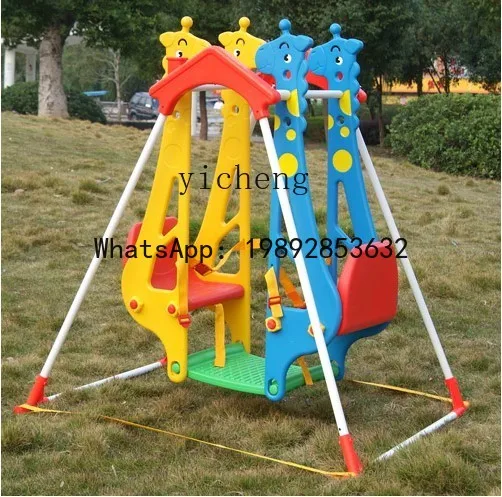 WJ Kleuterschool Dubbele Schommel Giraffe Schommel Zweefvliegtuig voor kinderen
