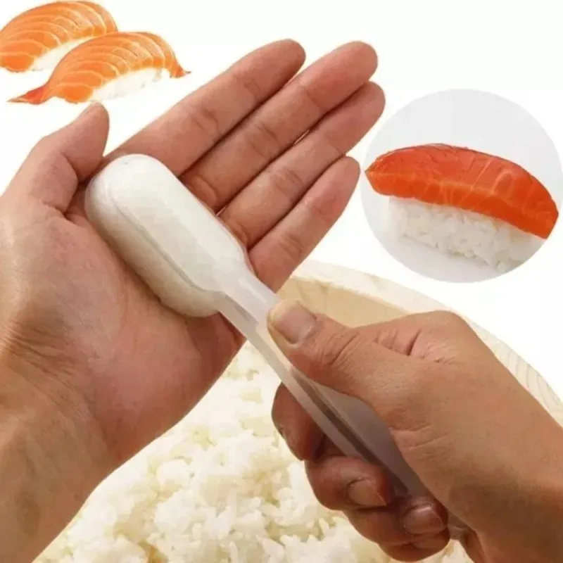DIY Hand-Held Sushi Mold Single Warship Rice Ball Maker Commercial Baby Japanese Cuisine Baking Tool for Home Kitchen