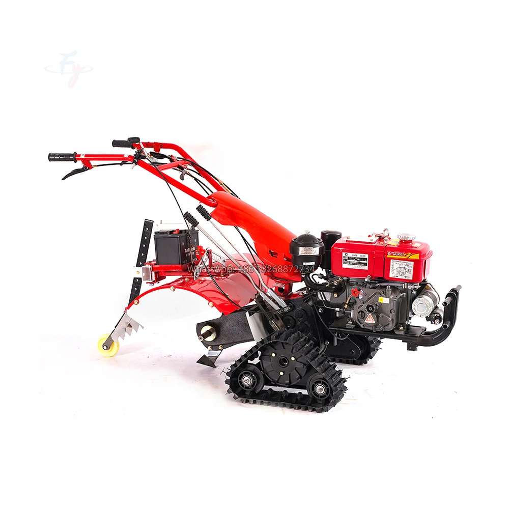 

FY Small Tractor Trenching Soil Tillage Machine, 9h diese Engine Tilling Machine, Gasoline diese Cultivator