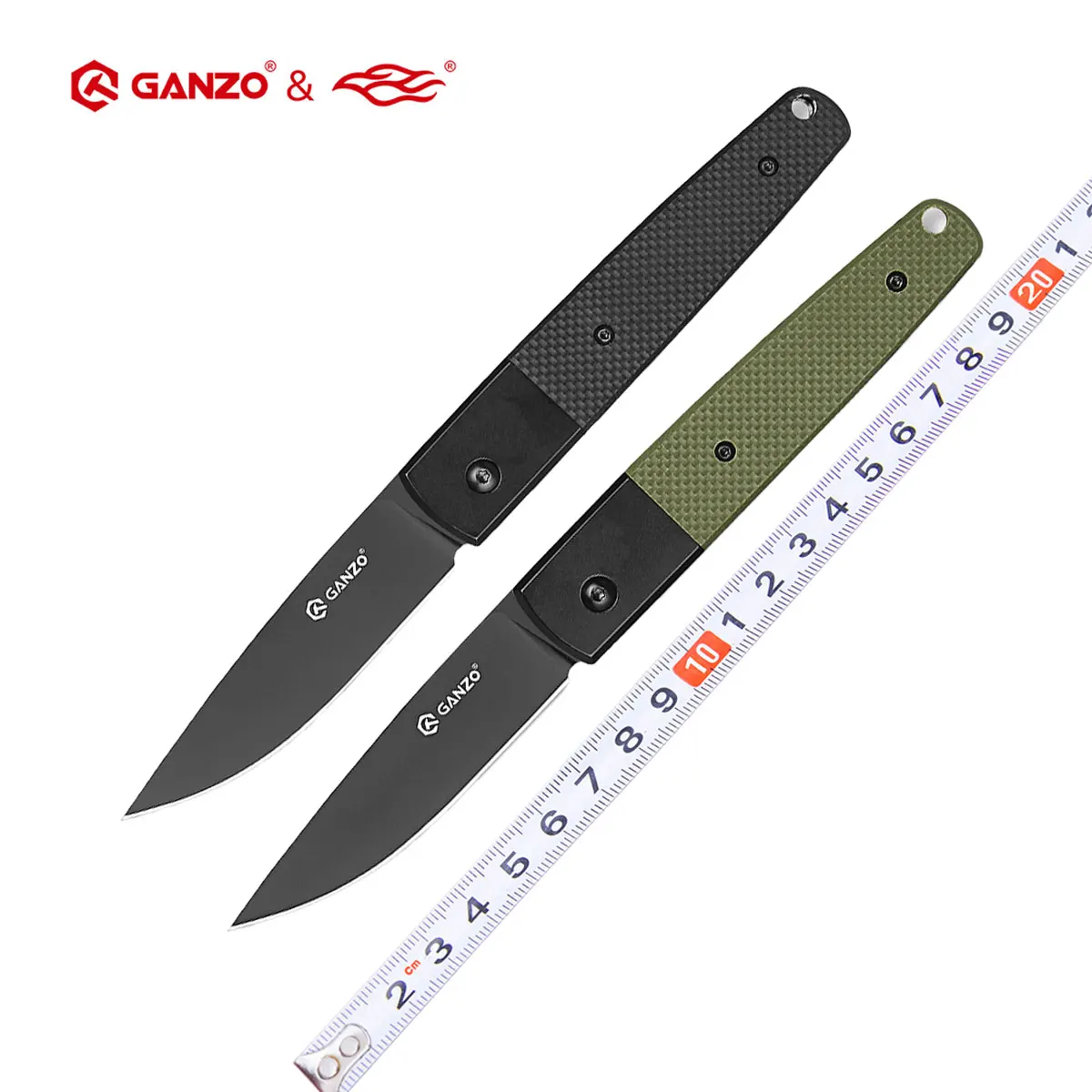 58HRC Ganzo G721B knife 440C blade G10 Handle tactical Folding knife Survival Camping tool edc Pocket Knife outdoor tool