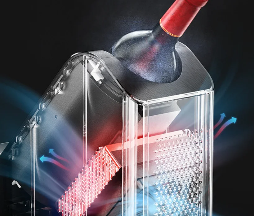 Smart Red Wine, Electronic Ice Wine Cooler for Rapid Cooling of Wine