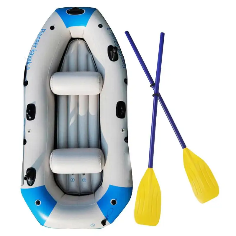 قارب صيد قابل للنفخ في الهواء الطلق قارب عائم الانجراف قارب المحمولة بحيرة تعويم مع مضخة يدوية مجداف وسادة مقعد حبل بجولة