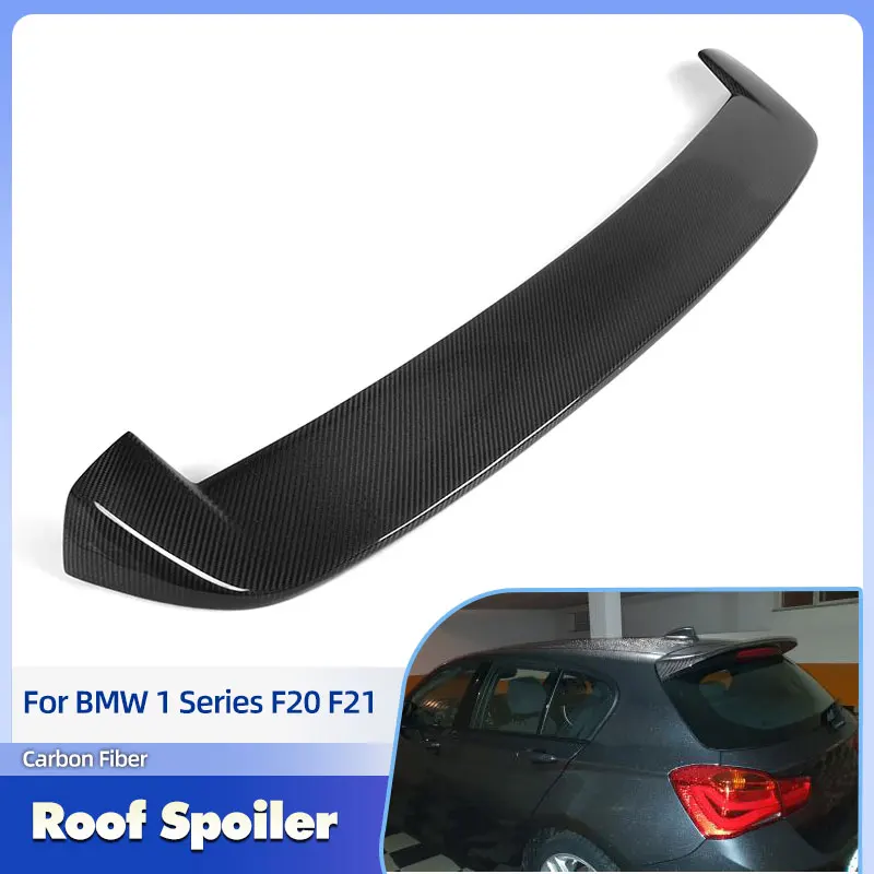 

Car Rear Roof Spoiler Wings for BMW 1 Series F20 F21 2012-2018 Racing Rear Spoiler Window Trim Lip Body Kit Carbon Fiber