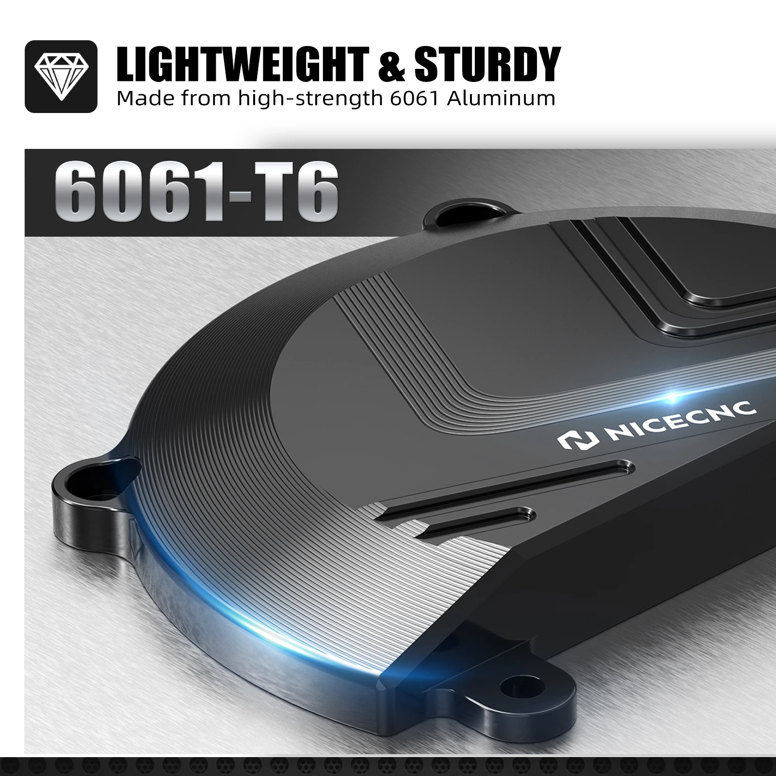 NICECNC 2024-2025 For Stark Varg EX For Stark Varg MX Motocross Aluminum Left Motor Cover Guard Protector Electric Dirt Bike