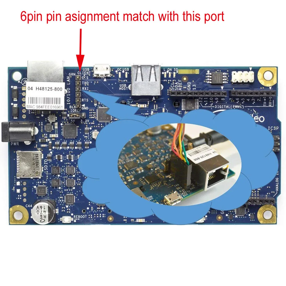 FTDI TTL 232R 3V3 USB UART Logic Level 6P 0.1 for BBB MCU PLC Galileo Development Board USB Serial Debugger Cable TTL-232R-5V