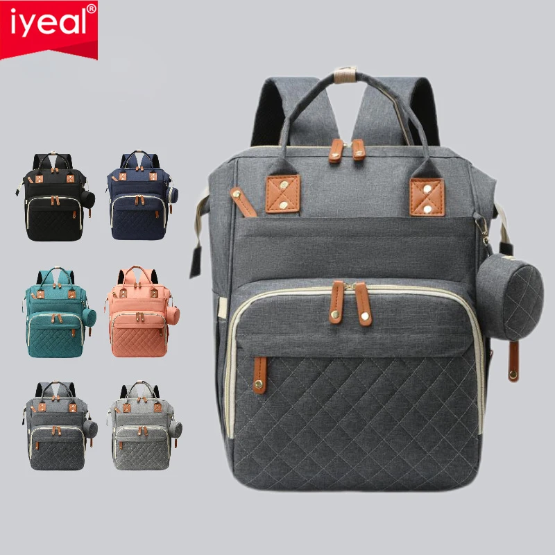 다채로운 대용량 USB 미라 가방, 엄마를 위한 여행용 기저귀 가방, 아기 돌보기 및 출산 유모차 가방, 배낭 방수 기능 포함