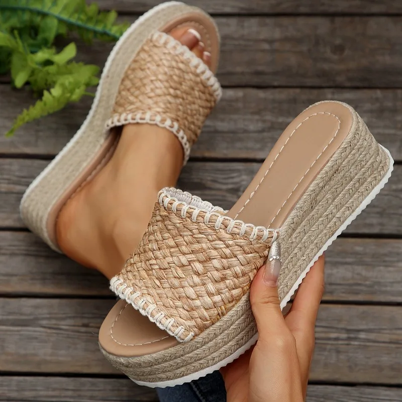 

2025 New High Quality Casual Fish Toe Designer Sandals Women's Comfortable Slide Sandals Arch Support Walking Platform Sandals