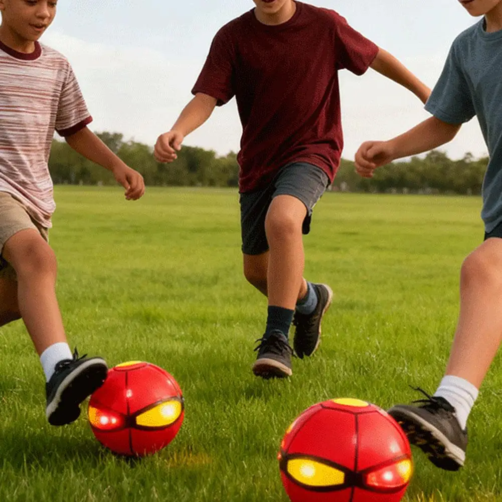 바운시 볼 매직 플라잉 소서 볼 교육용 애완동물 어린이 장난감 실내 및 실외 스트레스 해소 변형 스포츠 볼