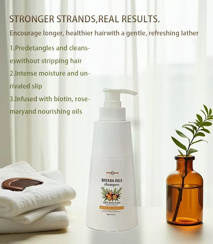 200 ML Batana oil shampoo Hair Strengthen Long Lasting Oil Control Dandruff Scent Hair Scalp Clean Smoothing Shampoo Hair Care