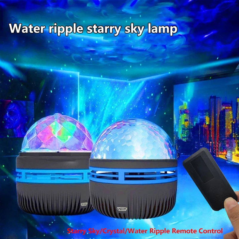 Night Light USB Starry Sky Projection Starry Galaxy Projector Room Decoration Magic Ball Lamp