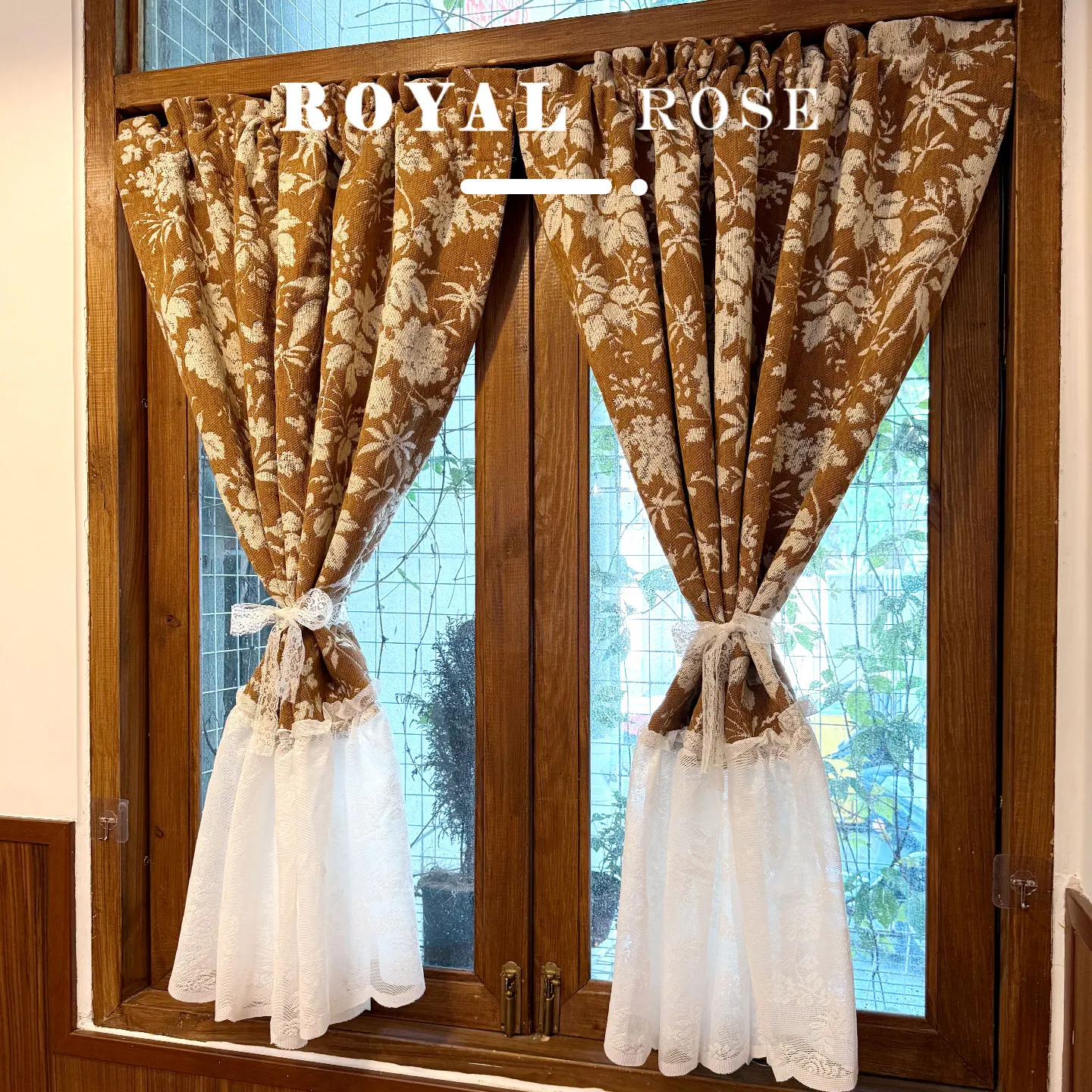 American white lace curtain window valance curtain partition kitchen half curtain